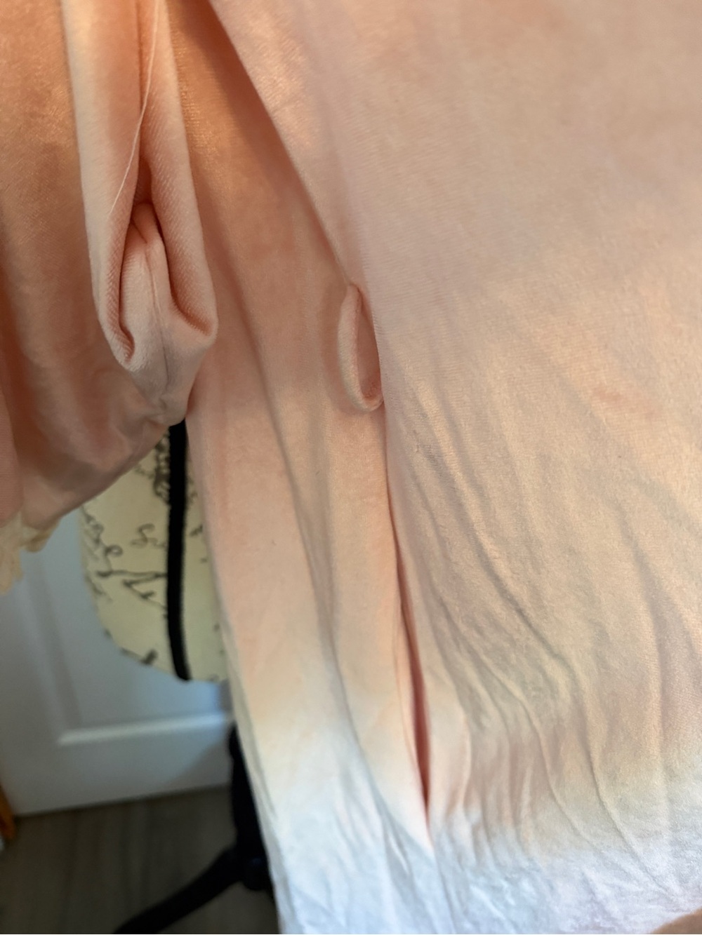 Vintage Christian Dior Pink Lace-Trim Kimono Robe M - Picture 10 of 15